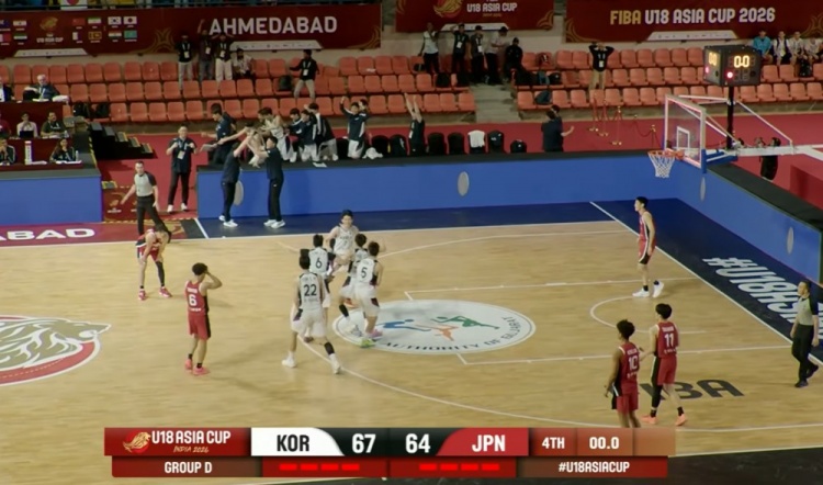 日本U18罚球20中6 64-67不敌韩国 日本U18罚球20中6 64-67不敌韩国