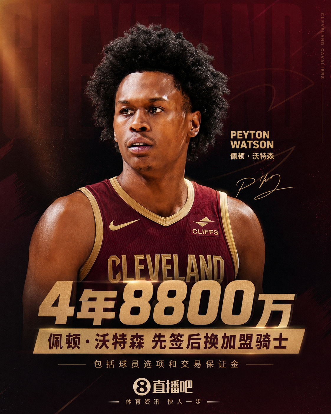 NBA五方交易TA评级:骑士获沃特森白魔B+ 快船得斯特鲁斯A- 掘金C NBA五方交易TA评级:骑士获沃特森白魔B+ 快船得斯特鲁斯A- 掘金C